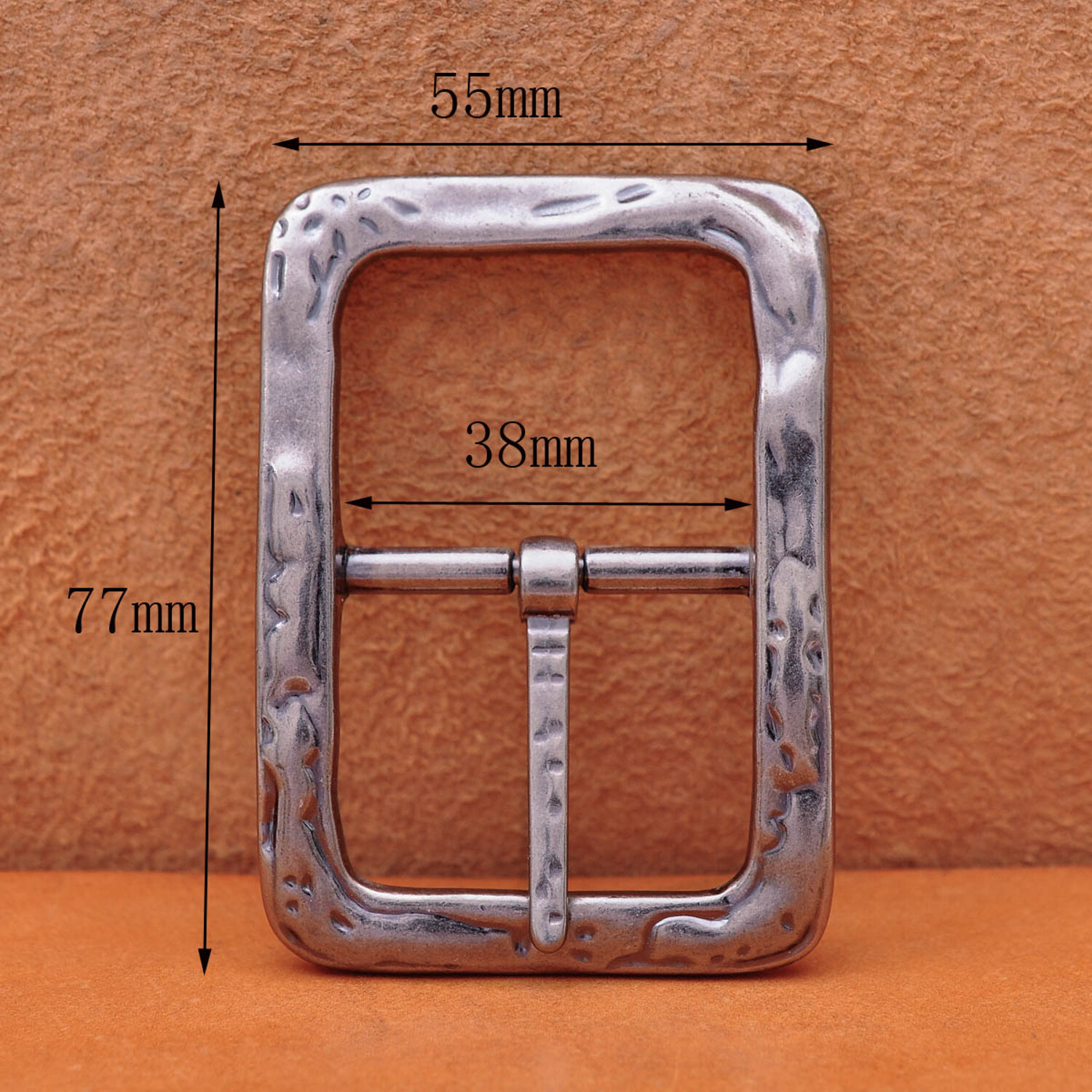personalized Heavy Duty Strong Engraved Retro Center Bar Pin Belt Buckle 1-1/2&Prime;