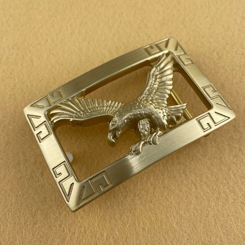 1pc Heavy-duty Solid Brass Belt Buckle 4cm Inner Width Eagle Shaped Durable DIY