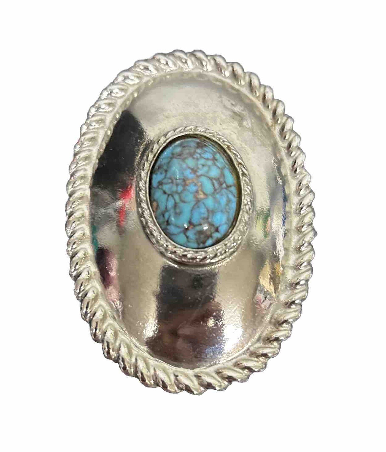 Accessocraft NYC Belt Buckle With turquoise Stone