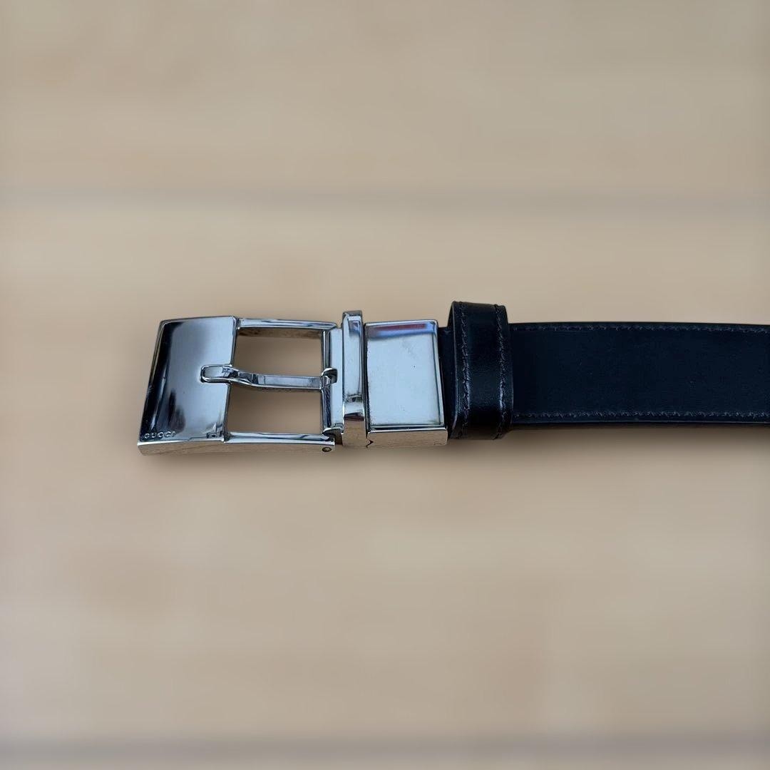 GUCCI Pre-Owned Men&rsquo;S Belt Reversible Black Dark Brown