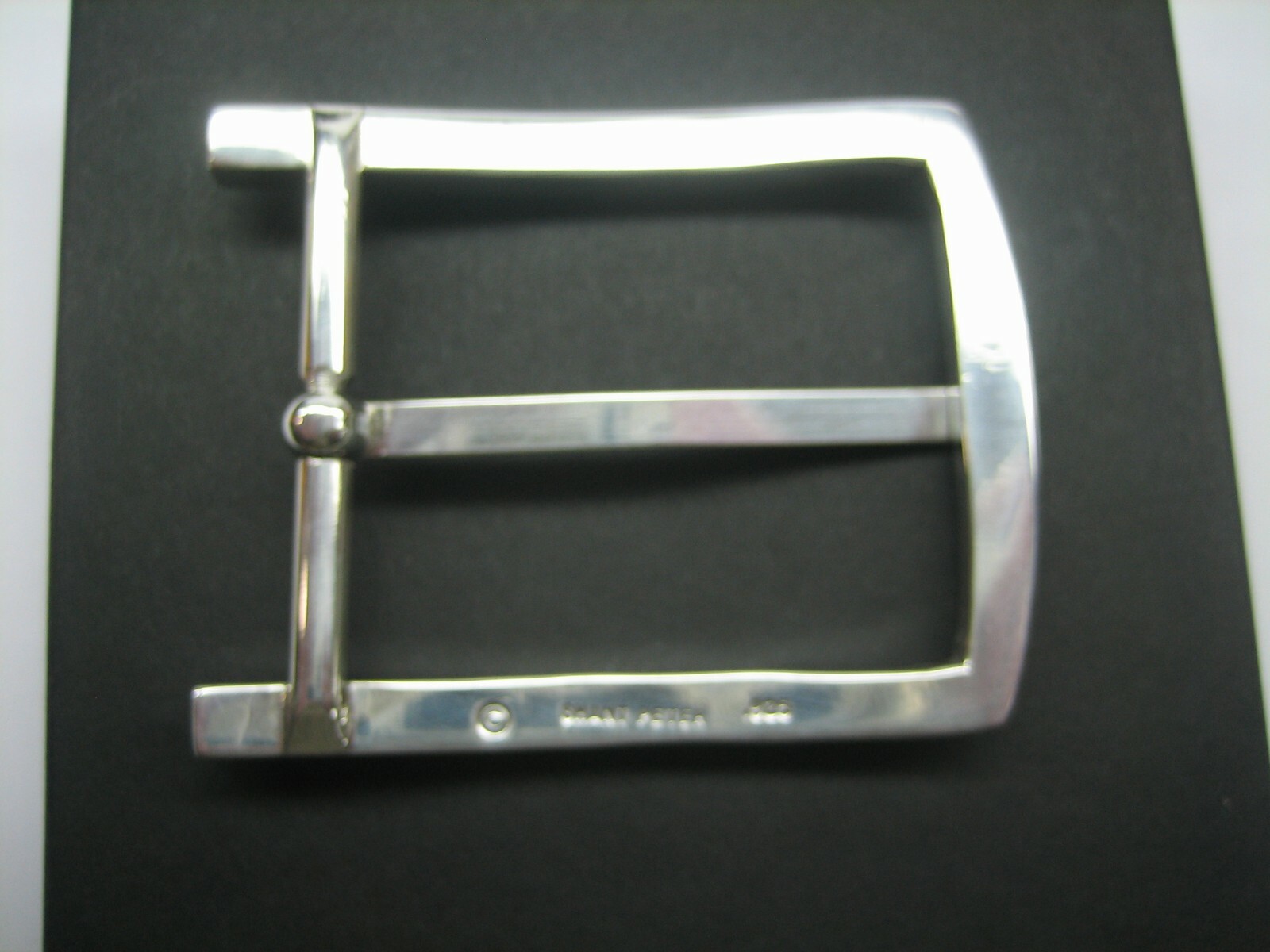 Sterling silver 925 buckle w/Genuine Lizard-1.1/2&Prime; belt MADE IN U.S.A.