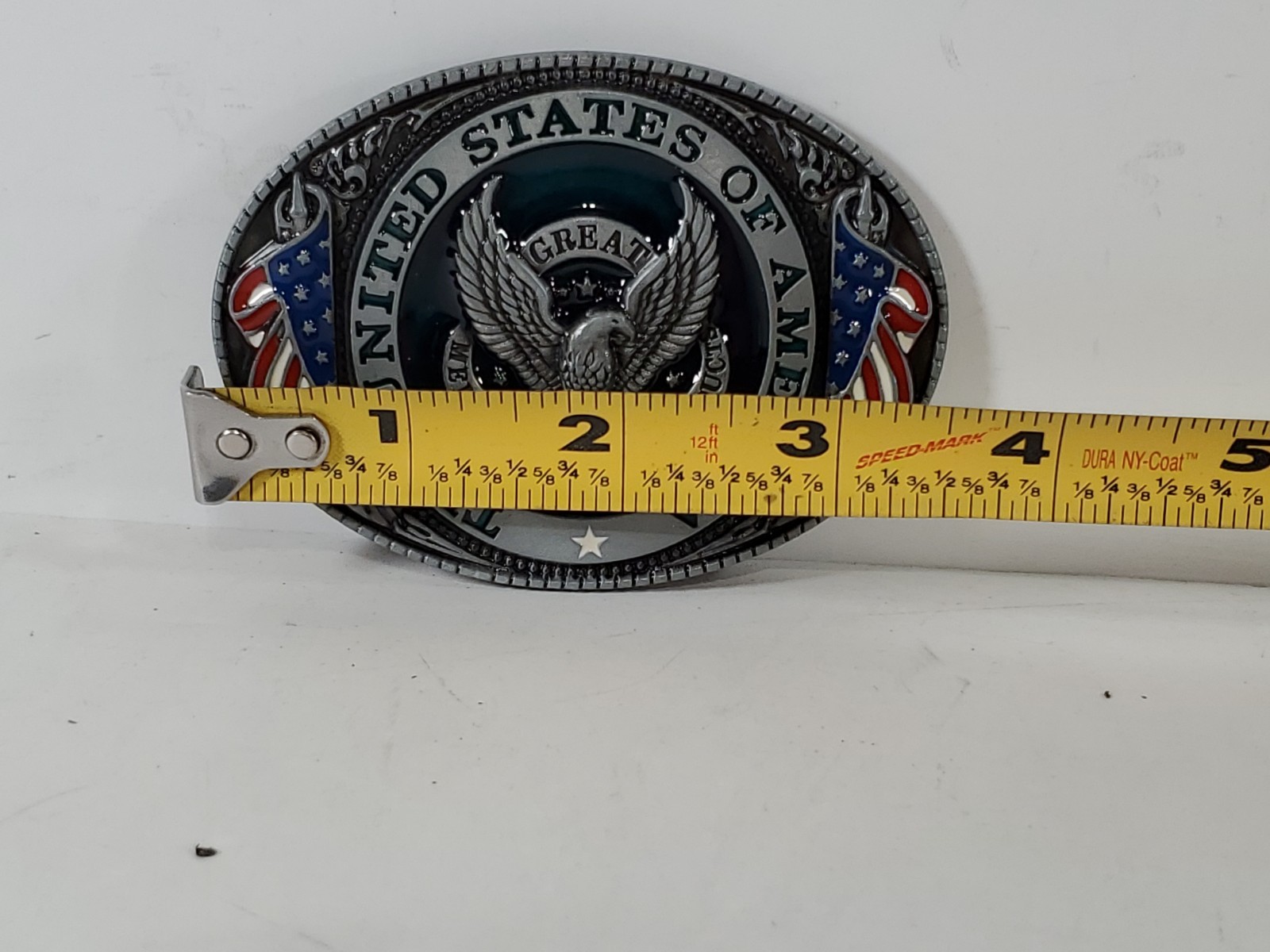 The United States of America Belt Buckle Metal Great American Products USA