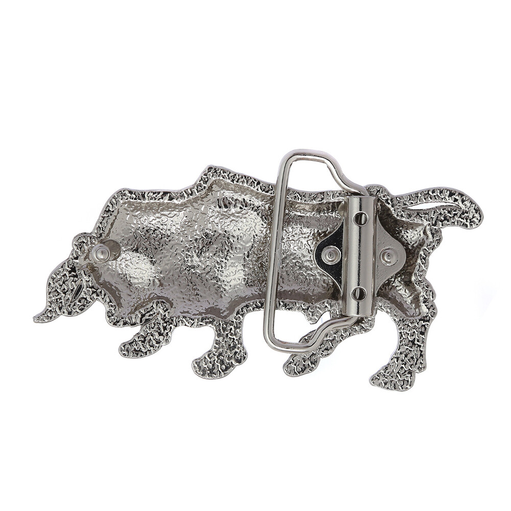 Western Unique Buckle Cowboy Cowgirl Lady Bull Engraved Belt Buckle fits 1-1/2&Prime;