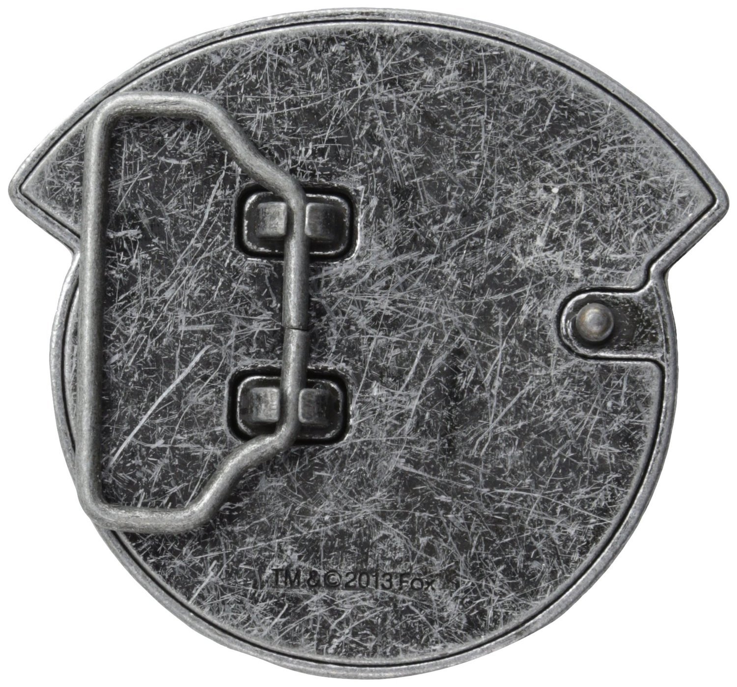 Men&rsquo;s Sons of Anarchy SOA Embossed Gunmetal Cracked Skull Belt Buckle