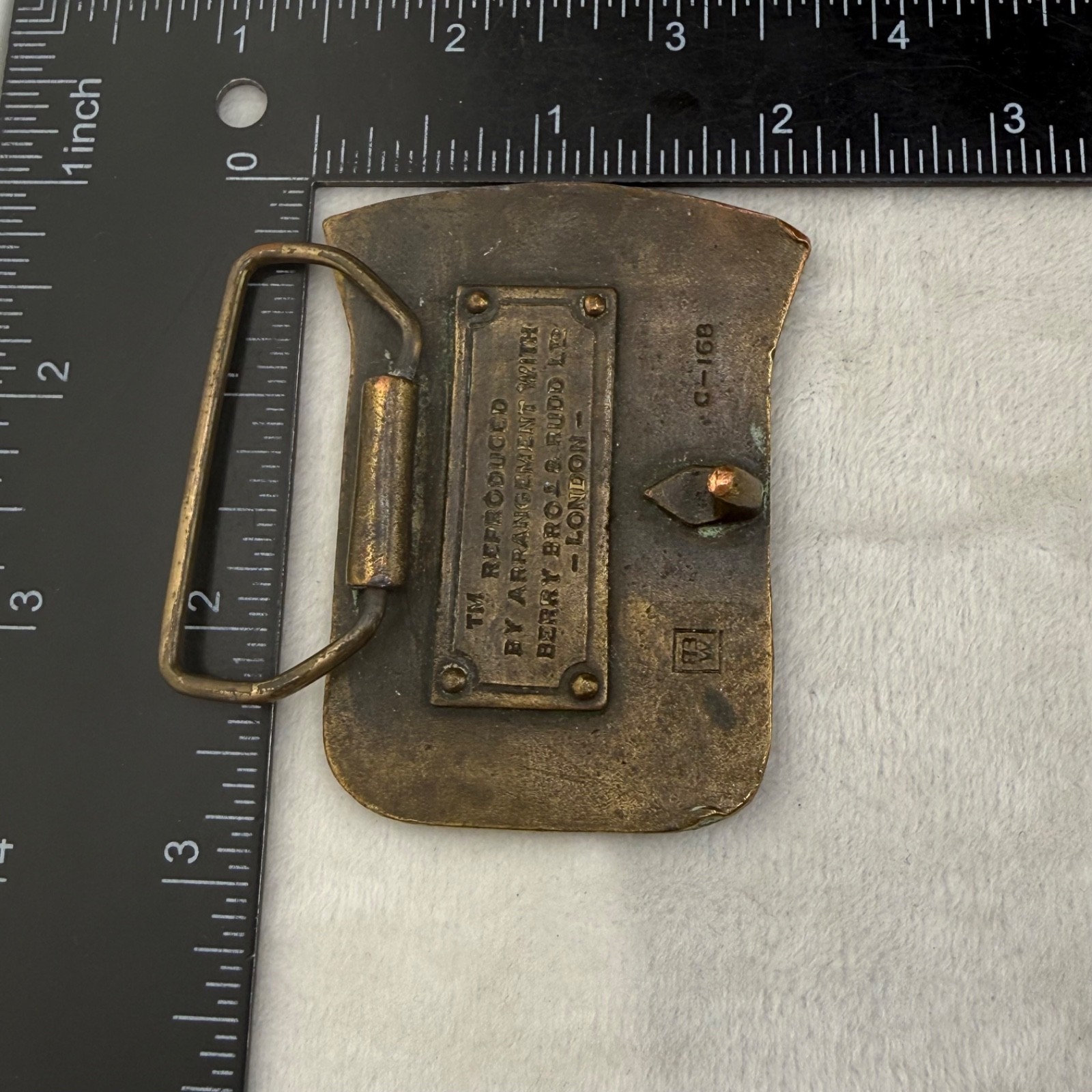 Vintage Whisky Belt Buckle Cutty Sark Blended Scots Whisky