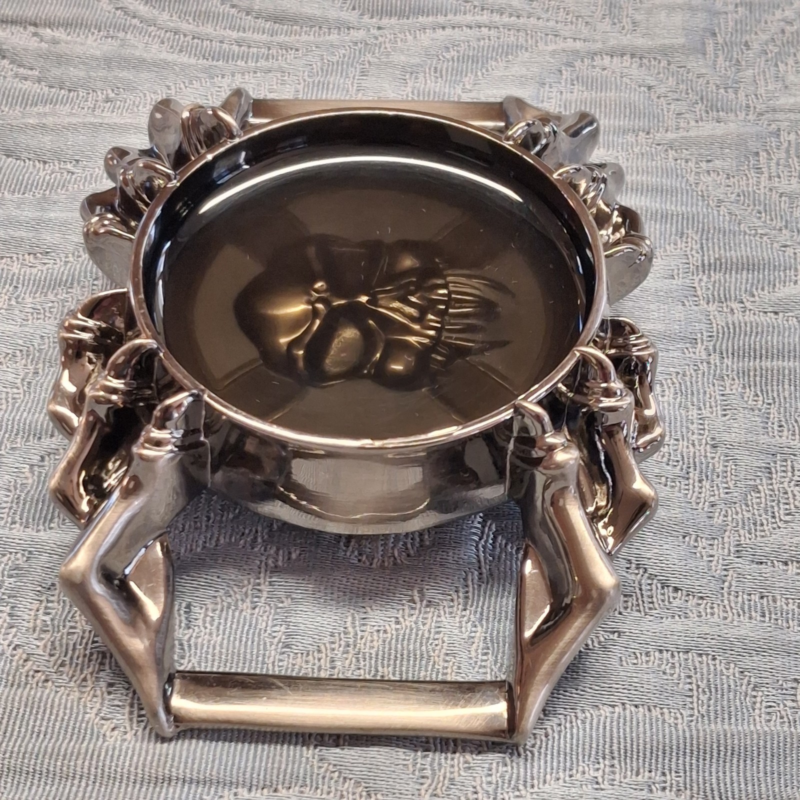 Skull Finger Hand Bones Resin Pewter Belt Buckle Punk Rocker Goth Skeleton Bones