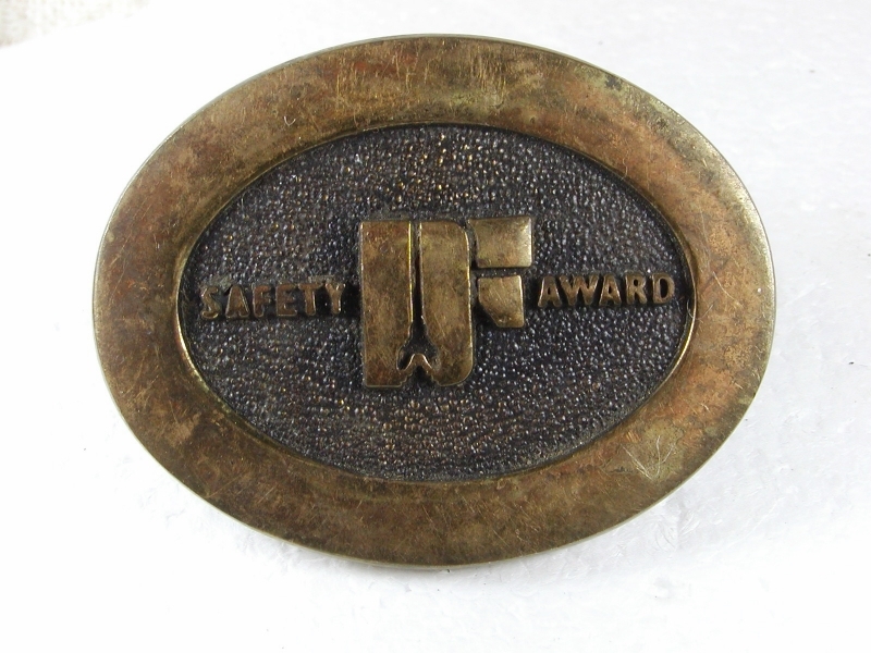 Safety Award Brass Belt Buckle By BTS MADE IN USA 31616