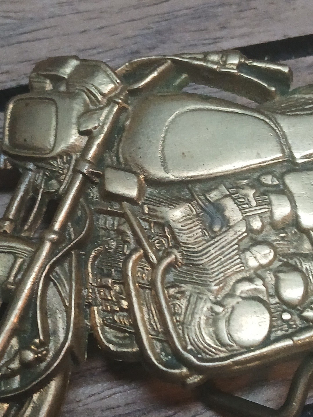 Motorcycle Belt Buckle BBB Baron Buckle Solid Brass 1978 Taiwan 6099 Vtg (WG)