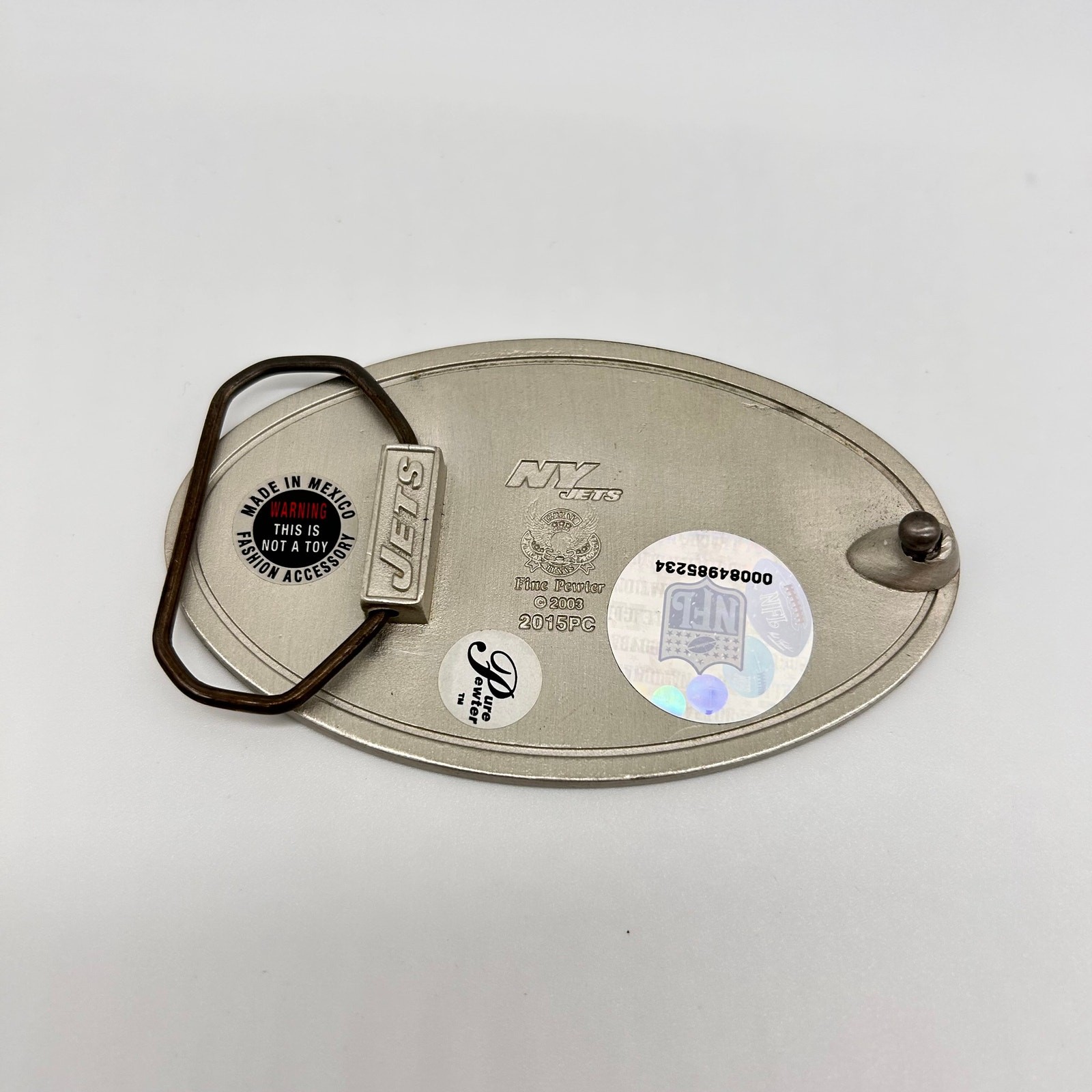 NY Jets Belt Buckle New York NFL Football Season Men&rsquo;s Game Day Accessories
