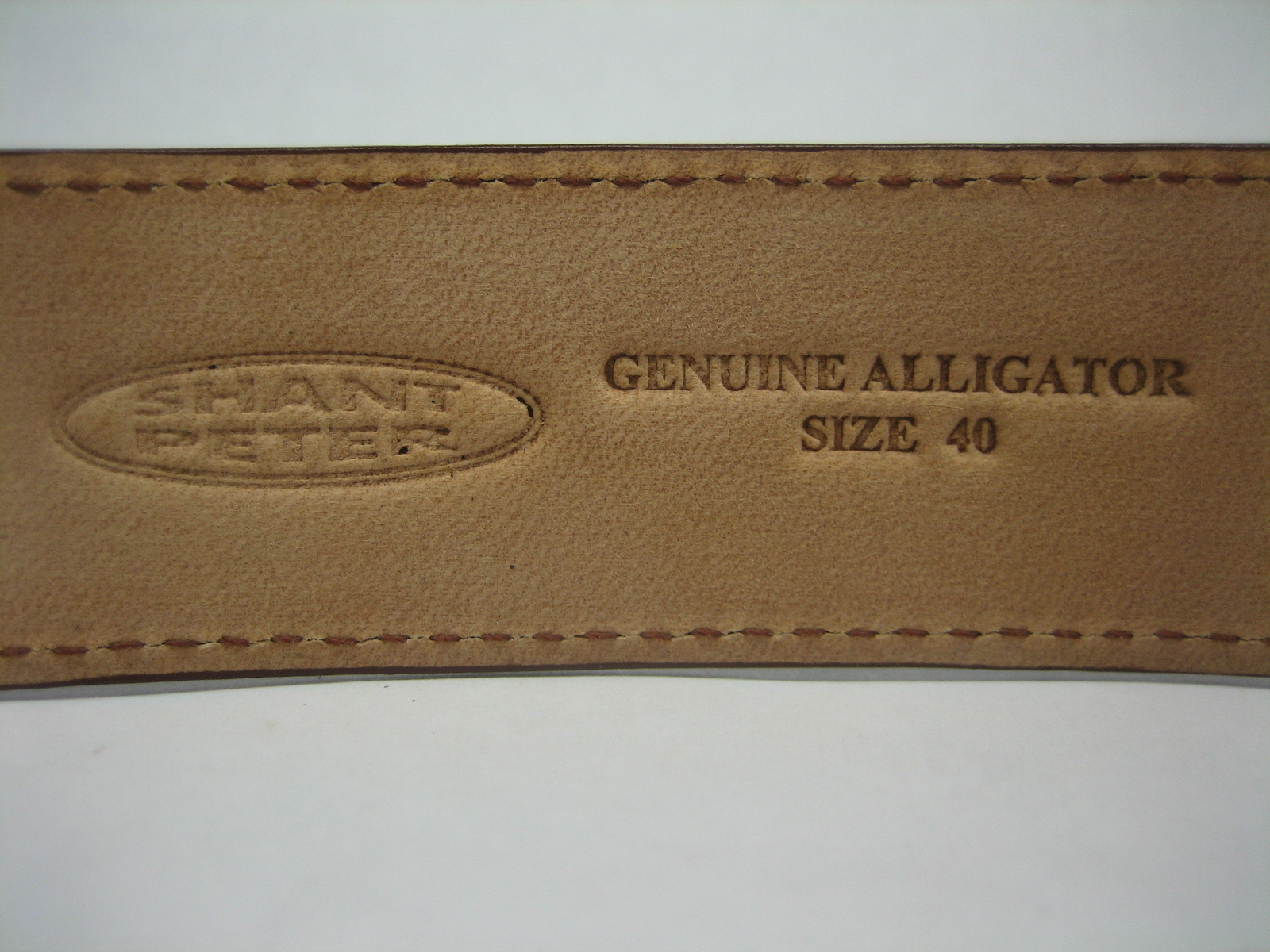 Sterling silver 925 buckle w/30 MM Genuine Alligator belt size 32 to 44 U.S.A.