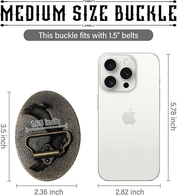 Belt Buckles for men women-Western Cowboy Belt Buckle American Flag and Eagle Be