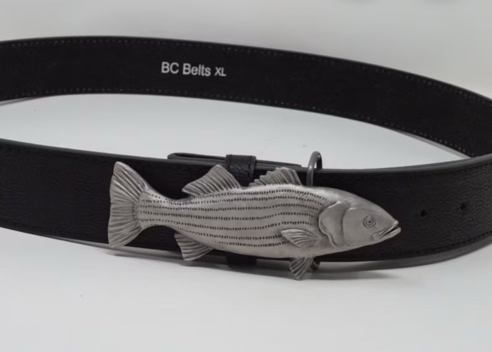 Salmon Buckle – Pewter Belt Buckle