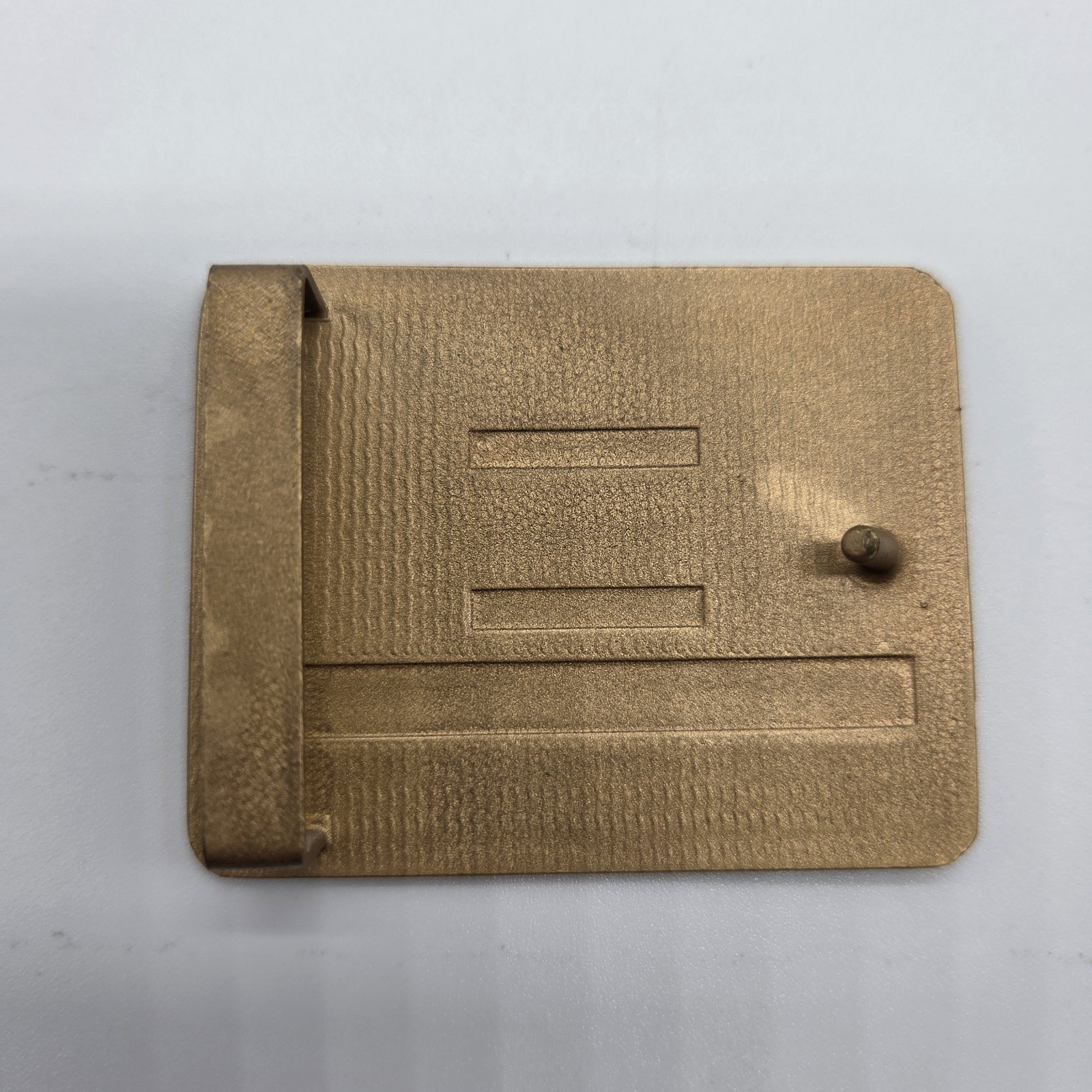 Vintage ABC Bowling League Award Brass Belt Buckle Most Improved Average