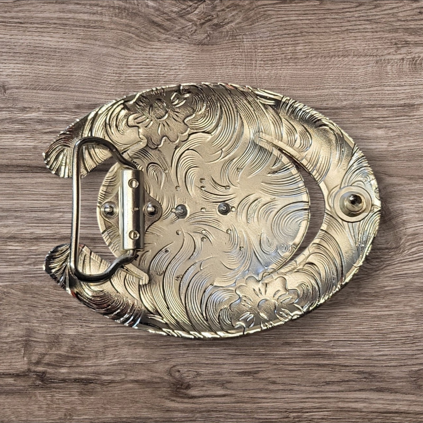 Cowboy Belt Buckle – Long Horn Bull Head 4 1/8&Prime;x 3 1/4&Prime; Silver Tone/Black/Gold