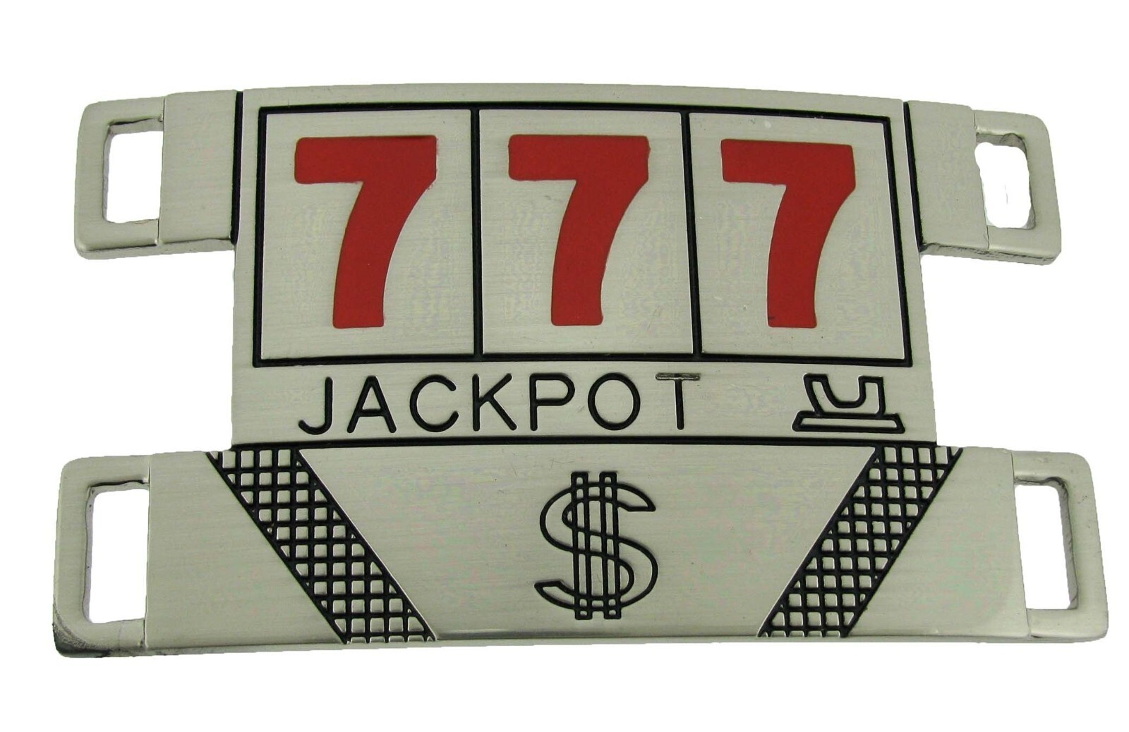 777 Lucky Number Slot Machine Jackpot Las Vegas Casino Collectible Belt Buckle