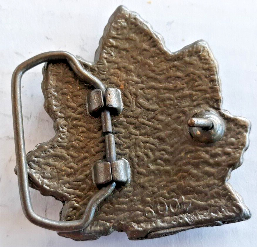 2.5&Prime; metal belt buckle cannabis marijuana leaf 2.25&Prime; long belt 1.75&Prime; unbranded