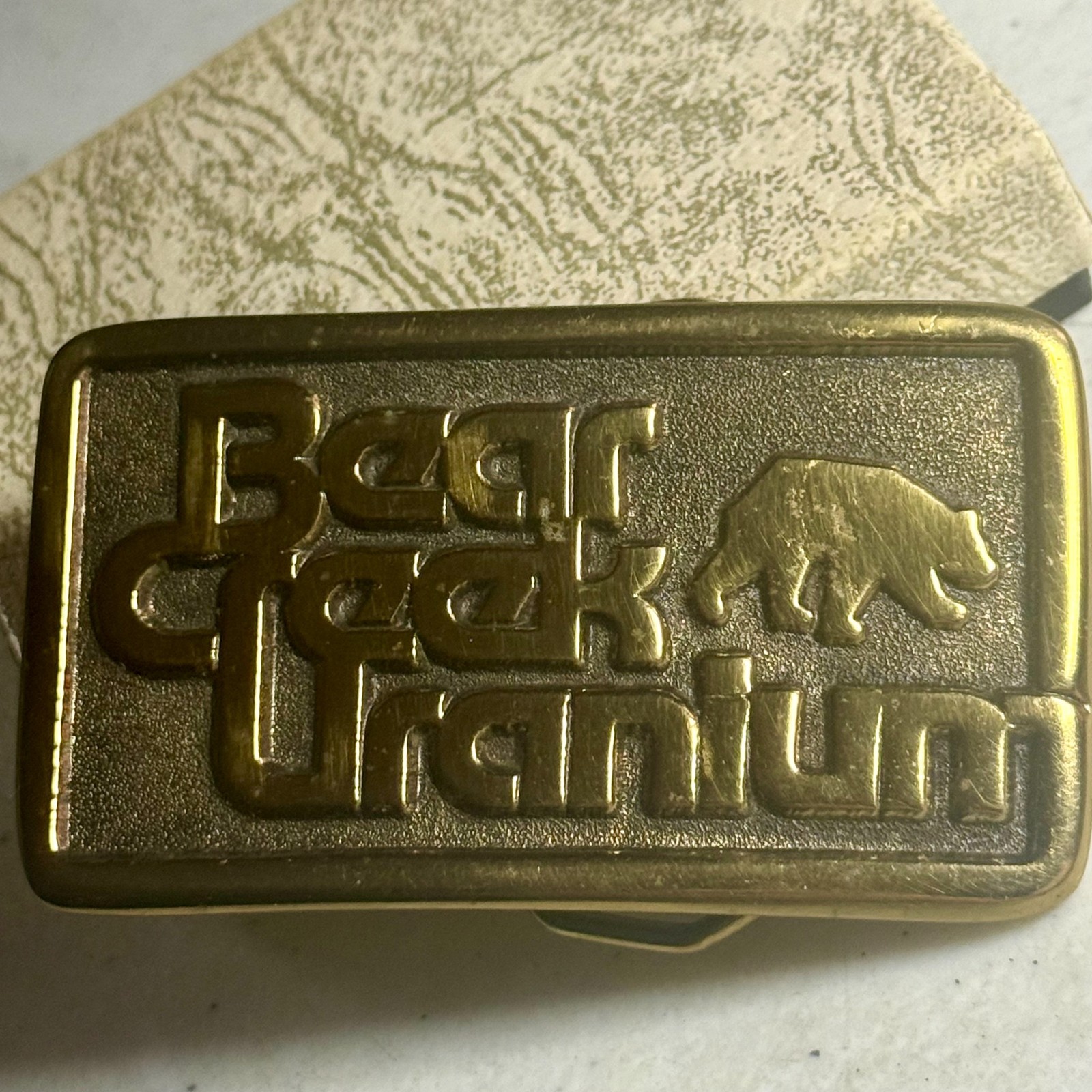 1977 Bear Creek Uranium Limited Edition Belt Buckle 173/900 Made In USA