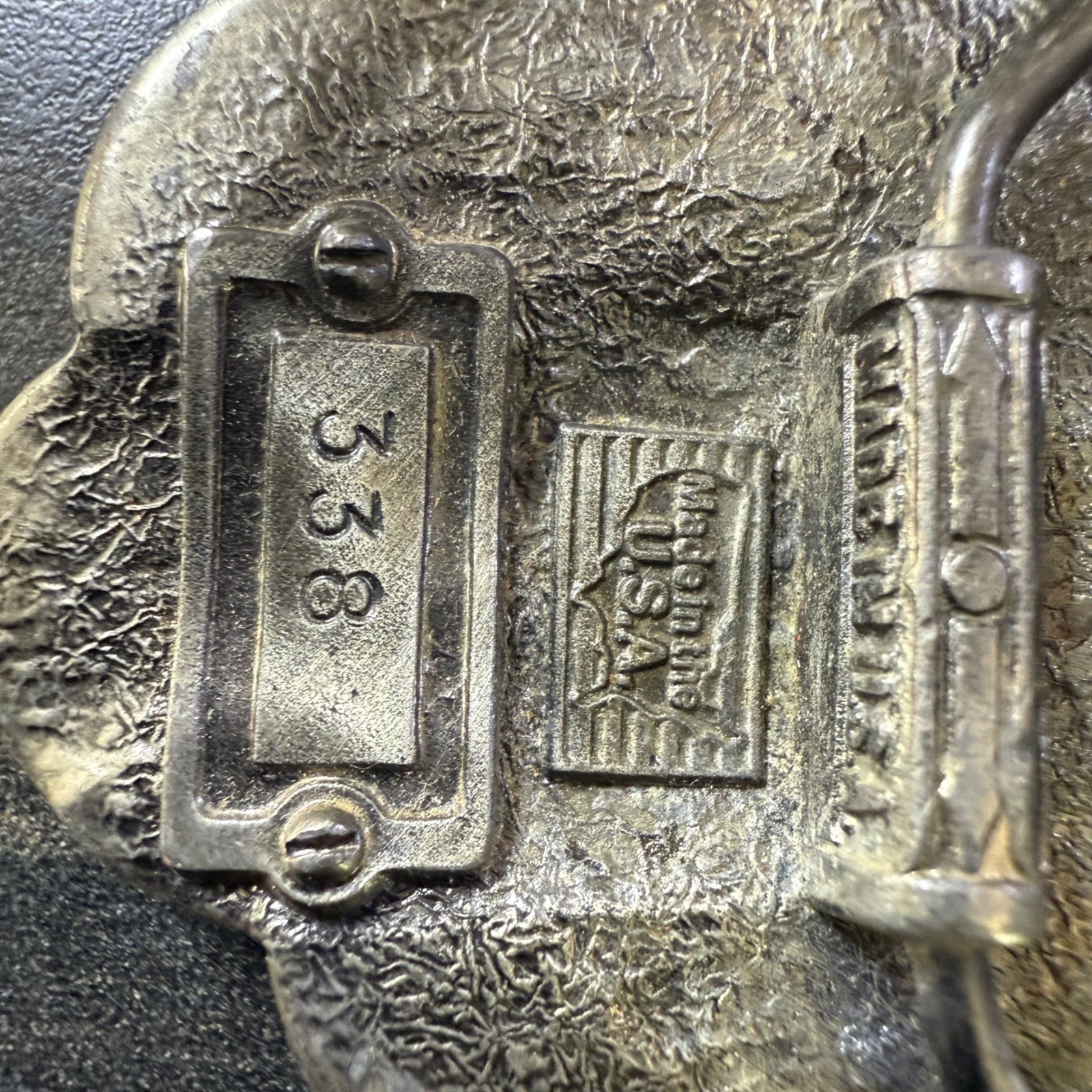 Vintage Coin Belt Buckle 1970s USA Made Novelty Statement Piece
