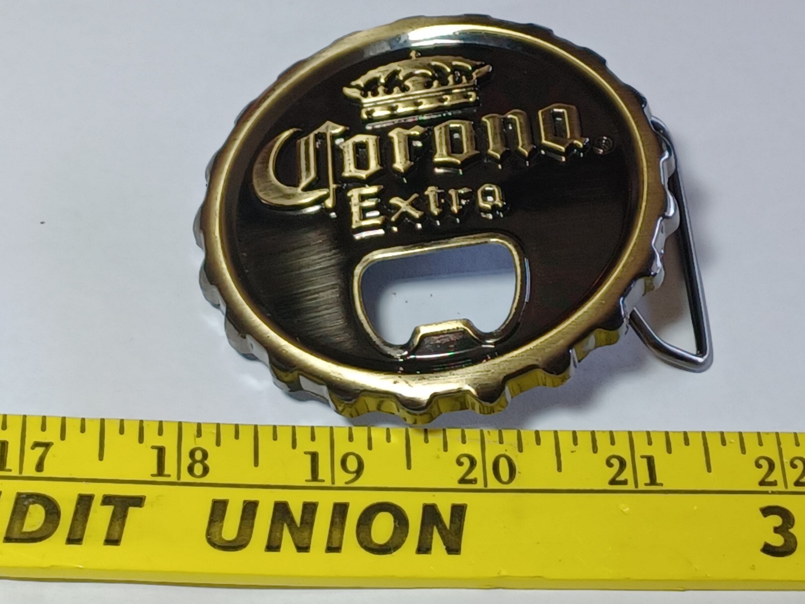 Belt Buckle Corona Bottle Opener Buckle 9.8×6.8cm Suit 4cm Belt Width