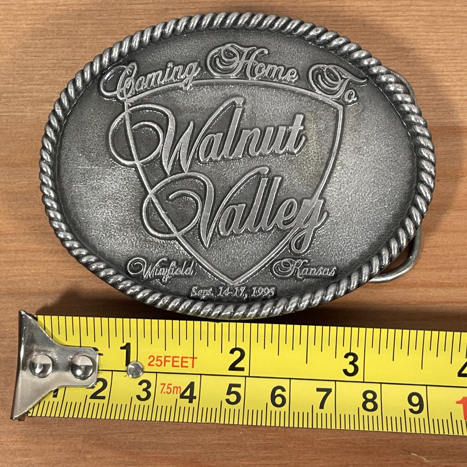 Walnut Valley Bluegrass Festival 1995 Belt Buckle RARE Winfield Kansas 89/200