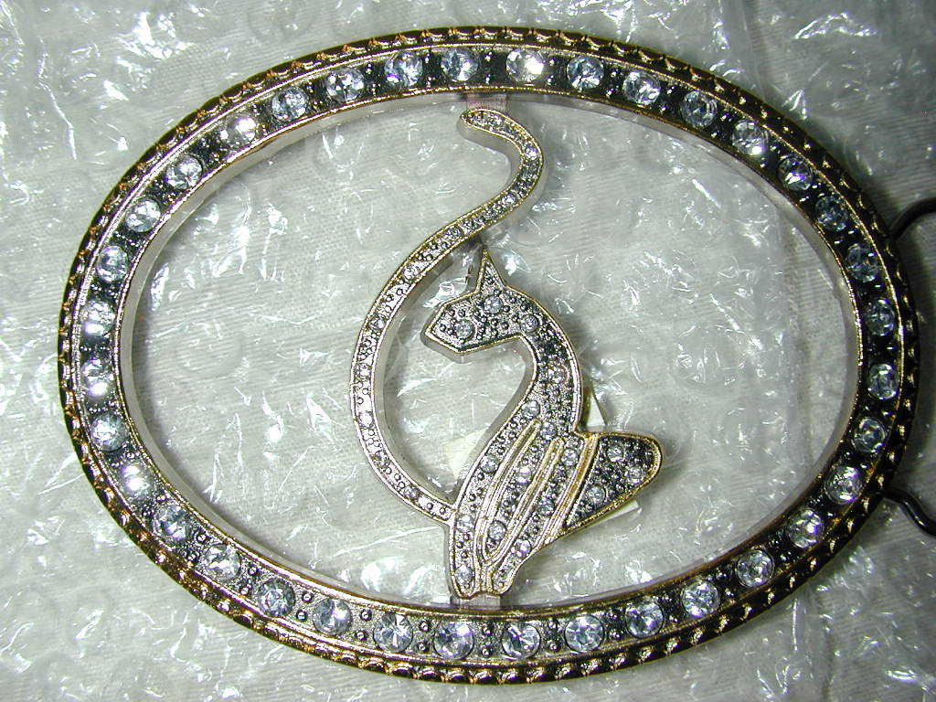 BELT BUCKLE Treble Clef Musical Note Music Performer Rhinestones Dazzling Bling