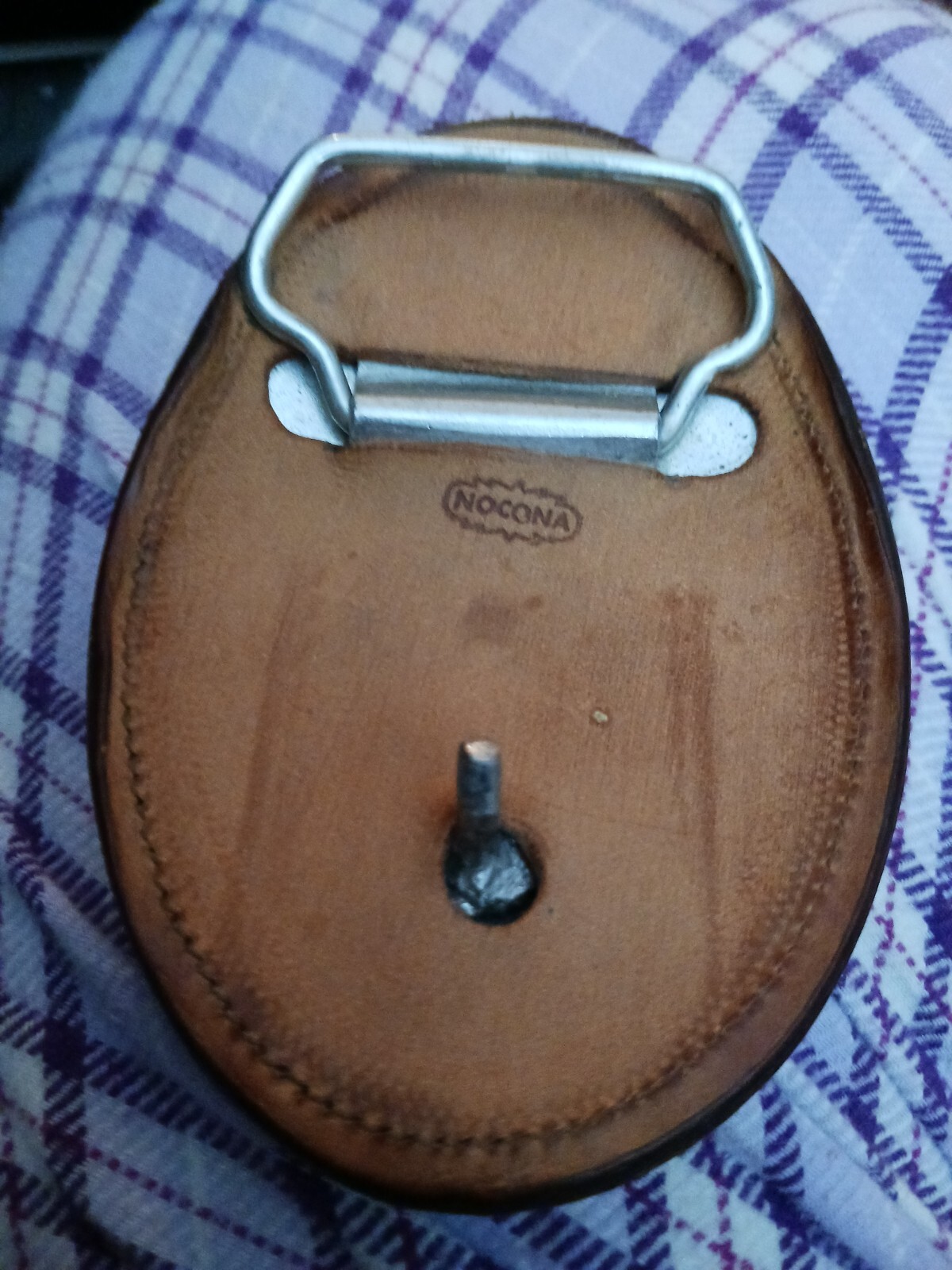 Nocona Western Buckle Leather Brown