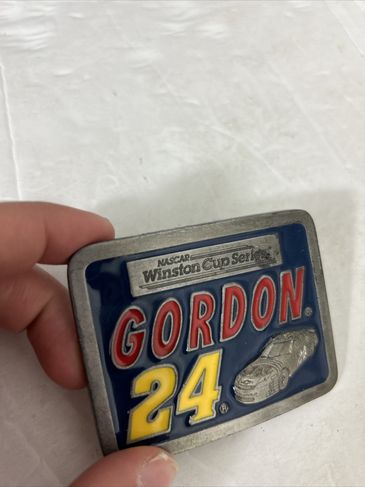 NASCAR Winston Cup Series Jeff Gordon 24 American Legends Foundry belt buckle
