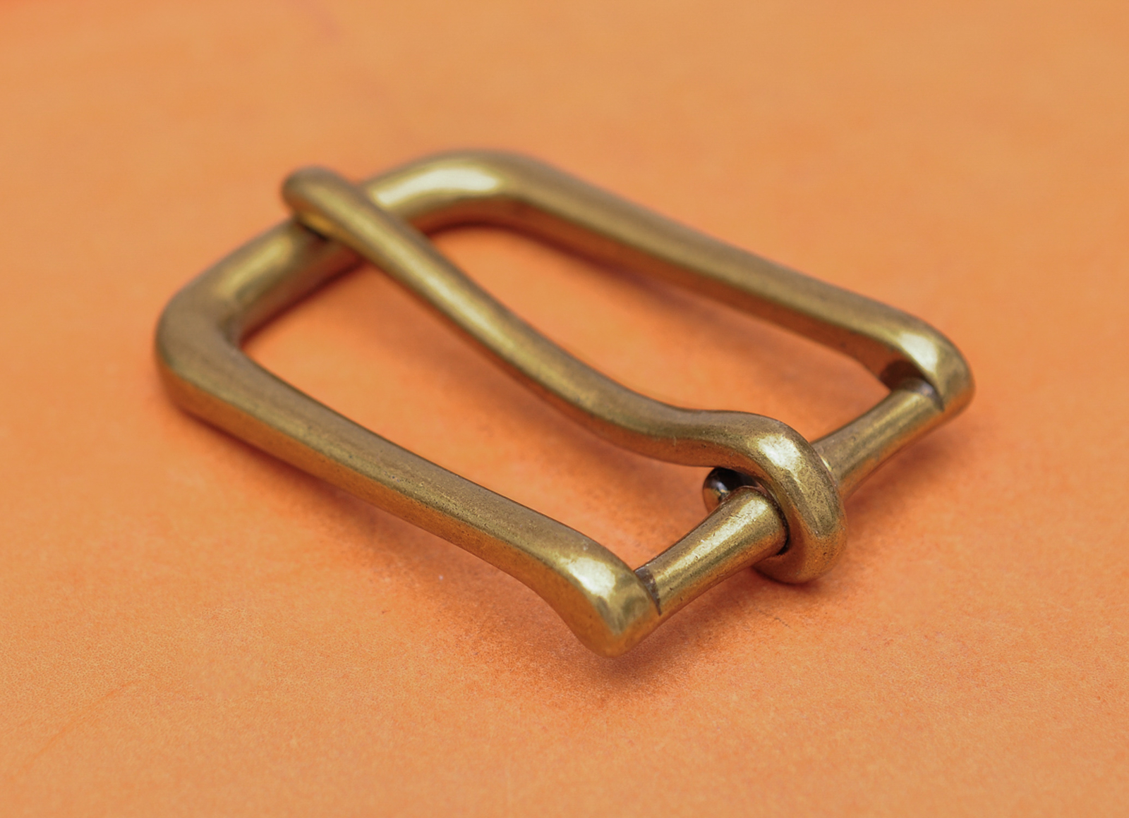 Antique Brass Long Big Heavy Single Pin Leather Belt Buckle fits 40mm Strap