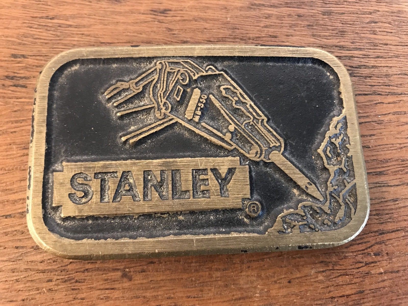 Stanley Tools DynaBuckle Solid Brass Heavy Duty Metal Belt Buckle 2&Prime; X 3 1/4&Prime;