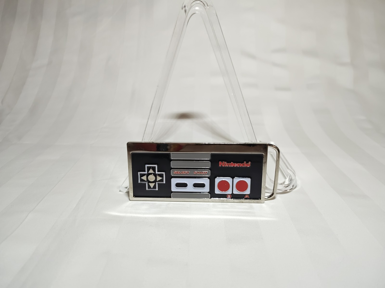 Nintendo NES Controller Video Game cutout Belt Buckle Metal Vintage 2003