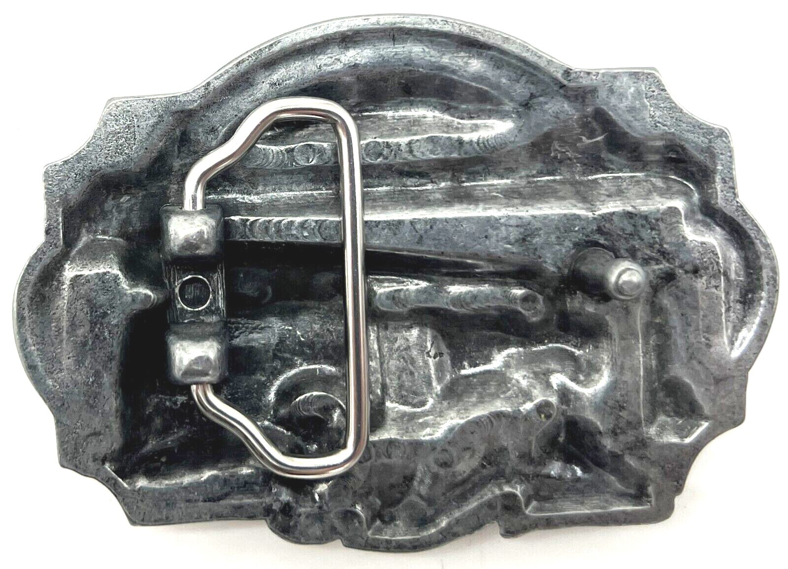 Volunteer Fire Fighter Fire Truck Enameled Belt Buckle