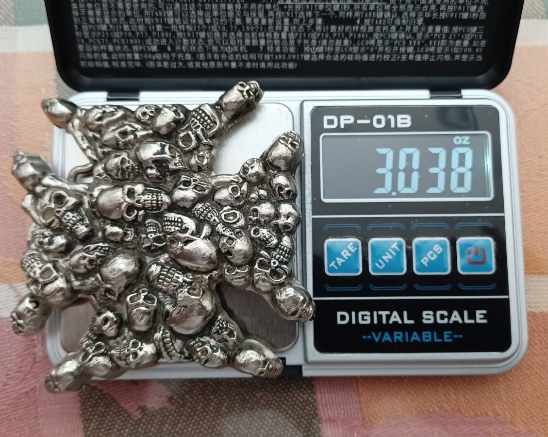 Skull & Cross Belt Buckle # 4640 Great American Products Texas Skulls
