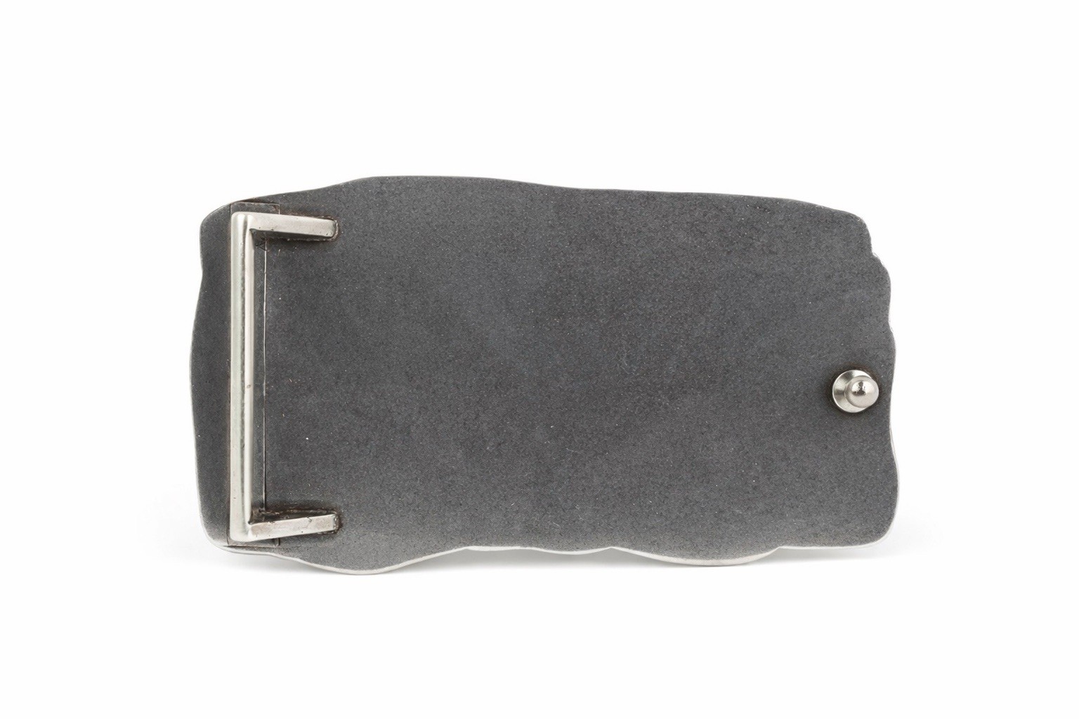 Silver Alligator Scale Belt Buckle, Western Style, 1.5 Inch