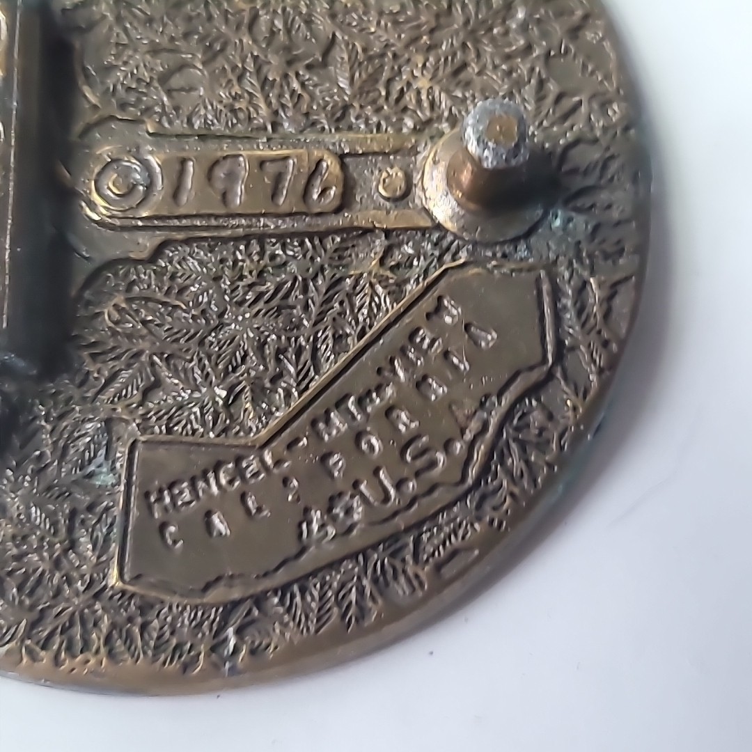 Standing Liberty Quarter Coin Belt Buckle Vtg 1976 Henchel-Mt.View California