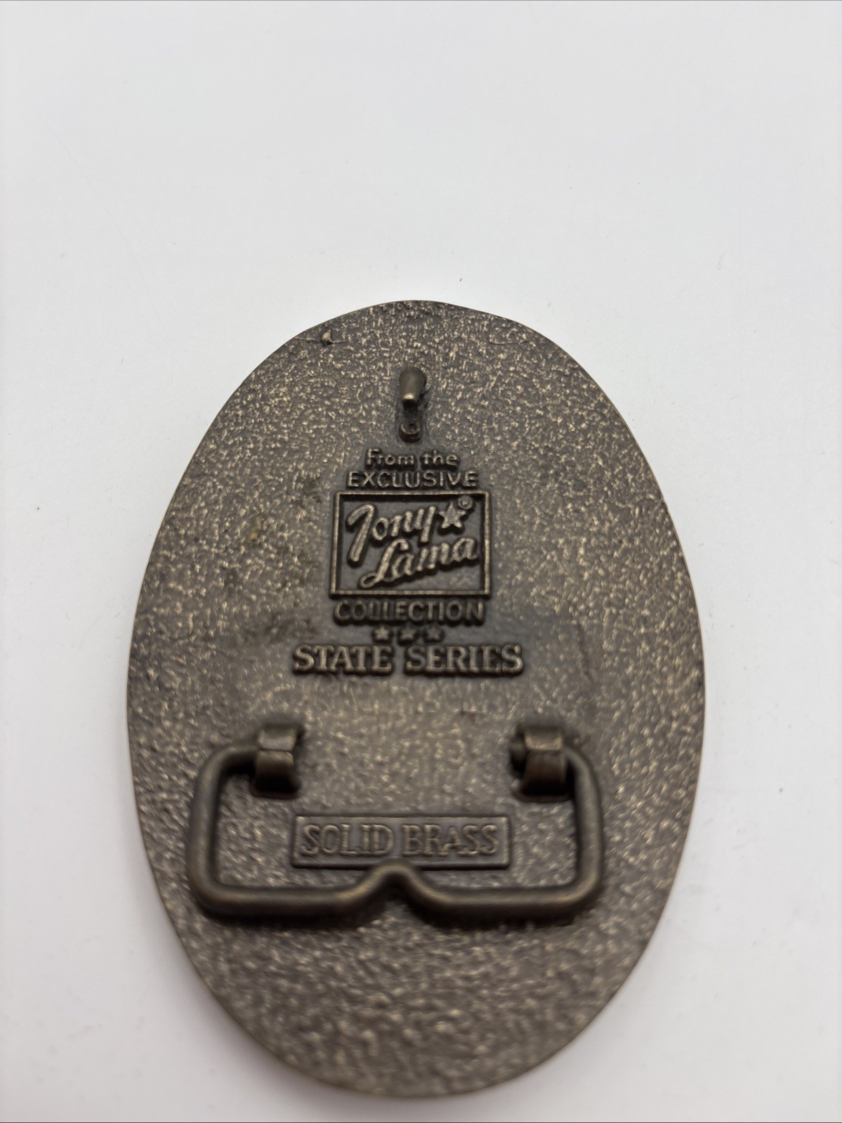 United States of America Tony Lama Belt Buckle Brass Eagle 3 3/4  » State Series