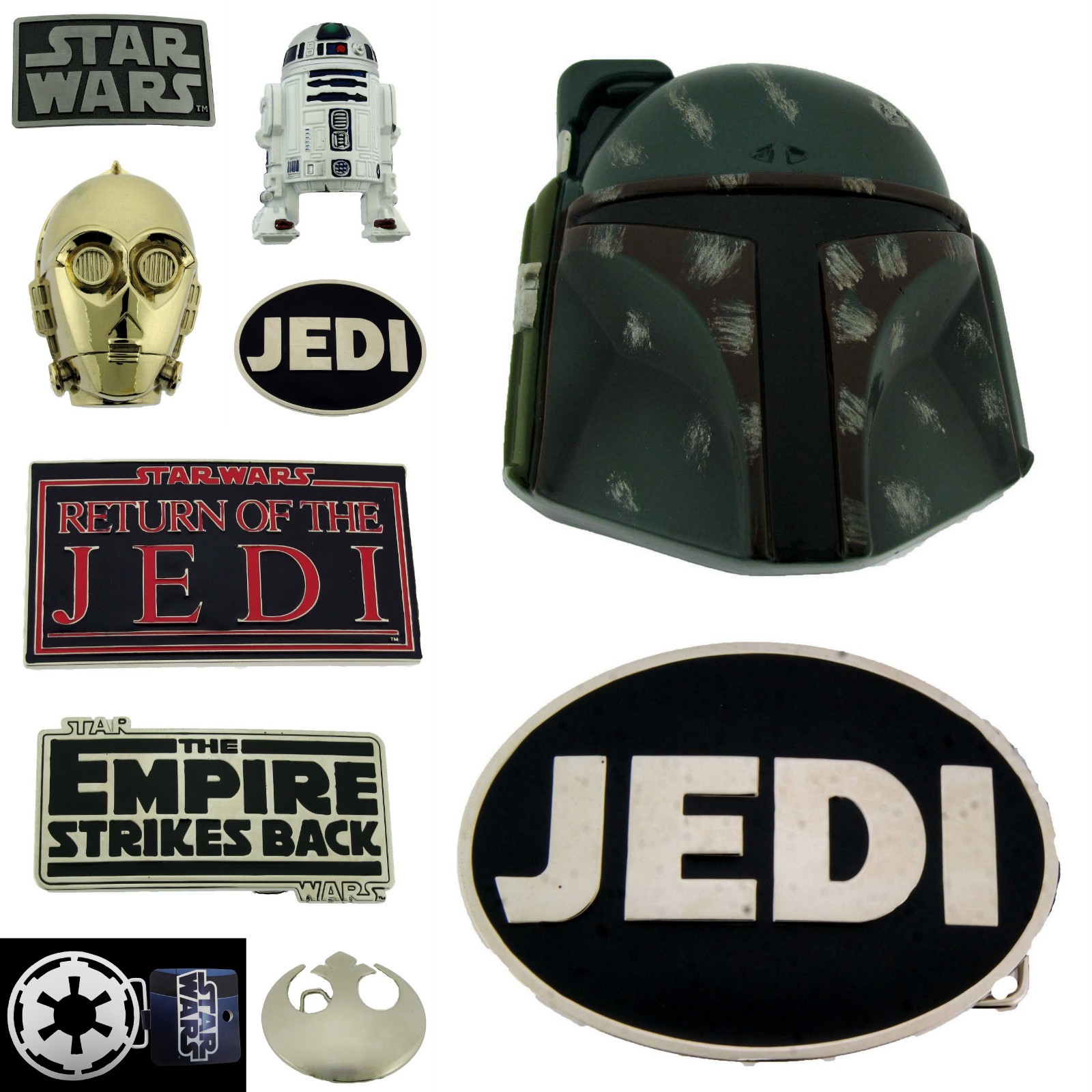 Star Wars Belt Buckle Halloween Men Cosplay Costume Boba Fett Rock Rebel Western
