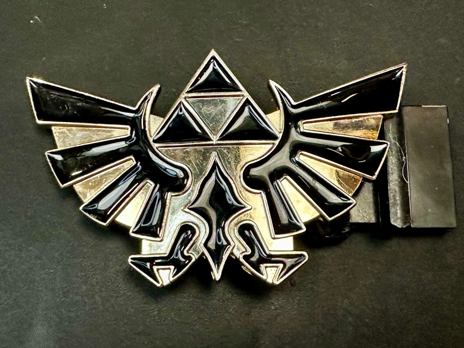 The Lengend Of Zelda Twilight Princess Triforce Logo Belt Buckle Tm2011 Nintendo