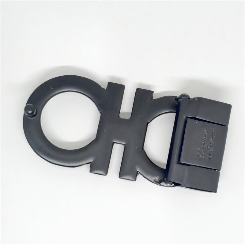Salvatore Ferragamo Gancini matte black Belt Buckle for 34-35mm belt