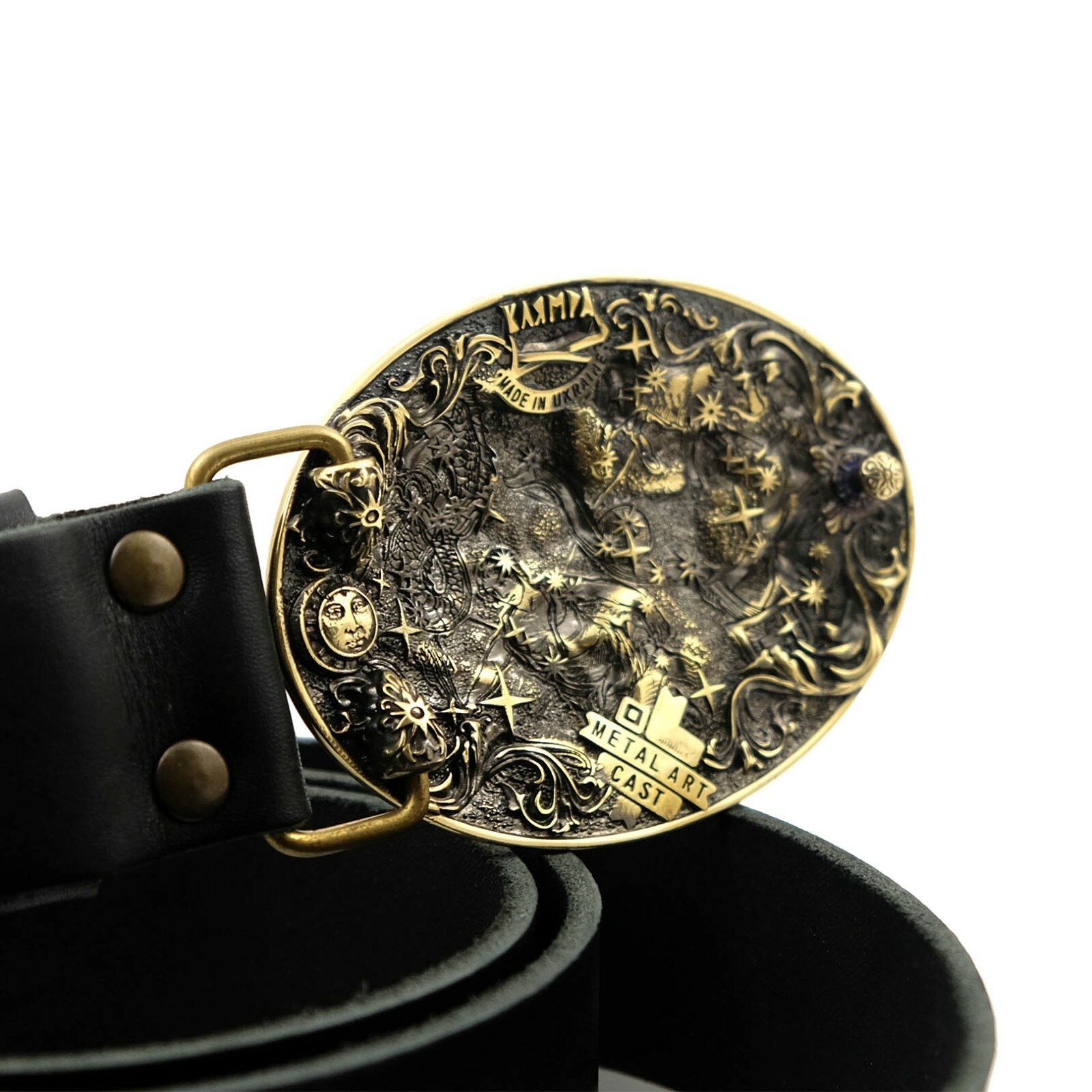 Leo belt buckle, Lion Horoscope Astrological Zodiac Sign solid brass buckle