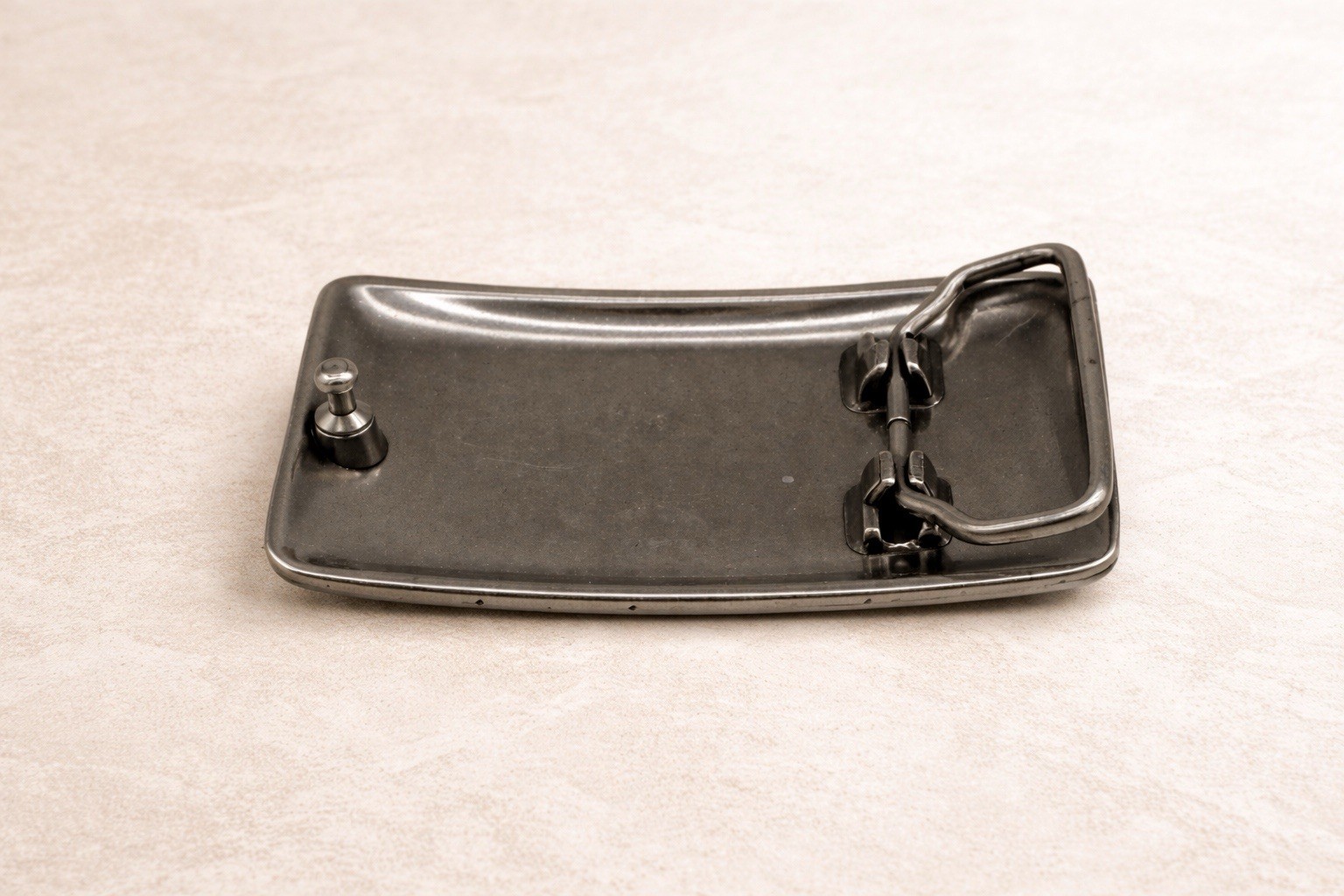 French Zamak Belt Buckle – Antique Silver, Fits 1.5&Prime; Belt
