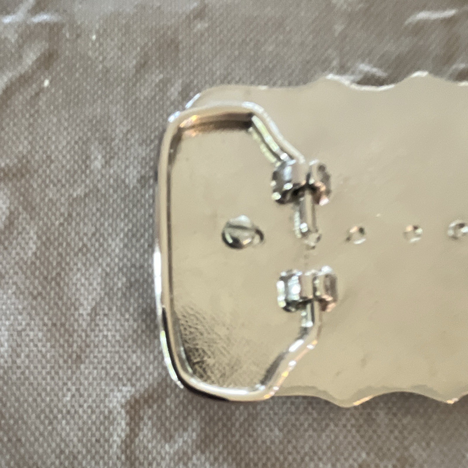 Western Silver Tone Floral Belt Buckle 1.5&Prime; Silver Dollar/39mm Holder