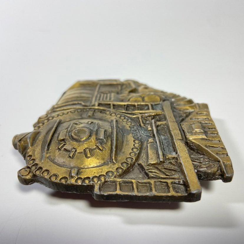 3&Prime; x 3.5&Prime; 1978 Instyle Train Locomotive Railroad Belt Buckle