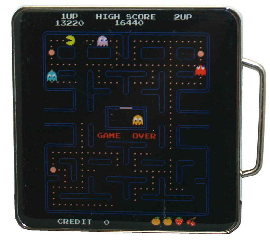 Belt Buckle – Pac-Man – Game Board – Arcade Game, Video game Gift
