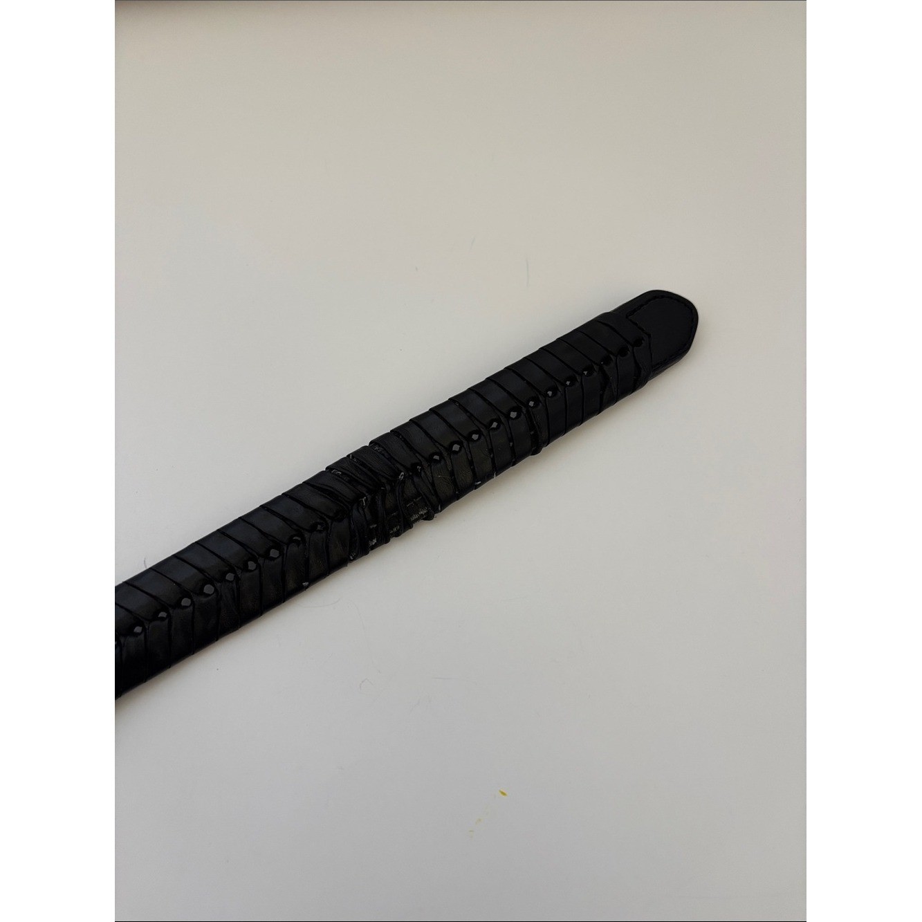 Brighton Woven Braided Black Leather Belt Brass Buckle Men&rsquo;s Size 36