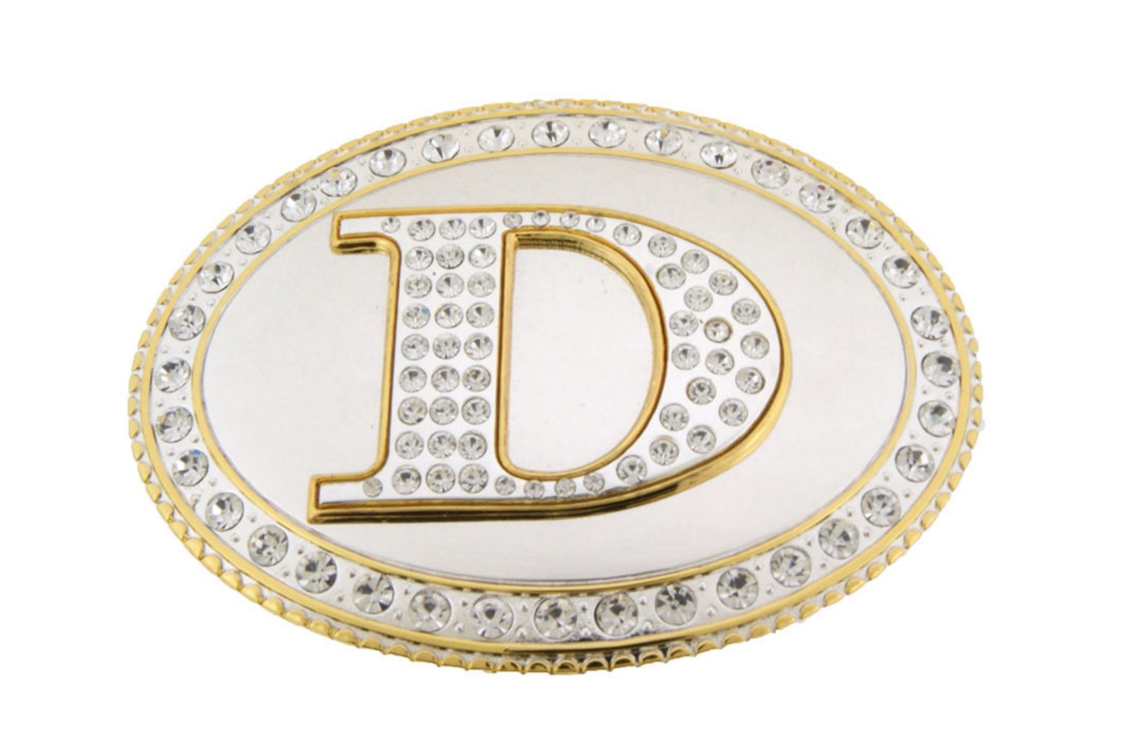 Western Initial Belt Buckle New Men Women A-Z Letter Cowboy Cowgirl Bling Gold