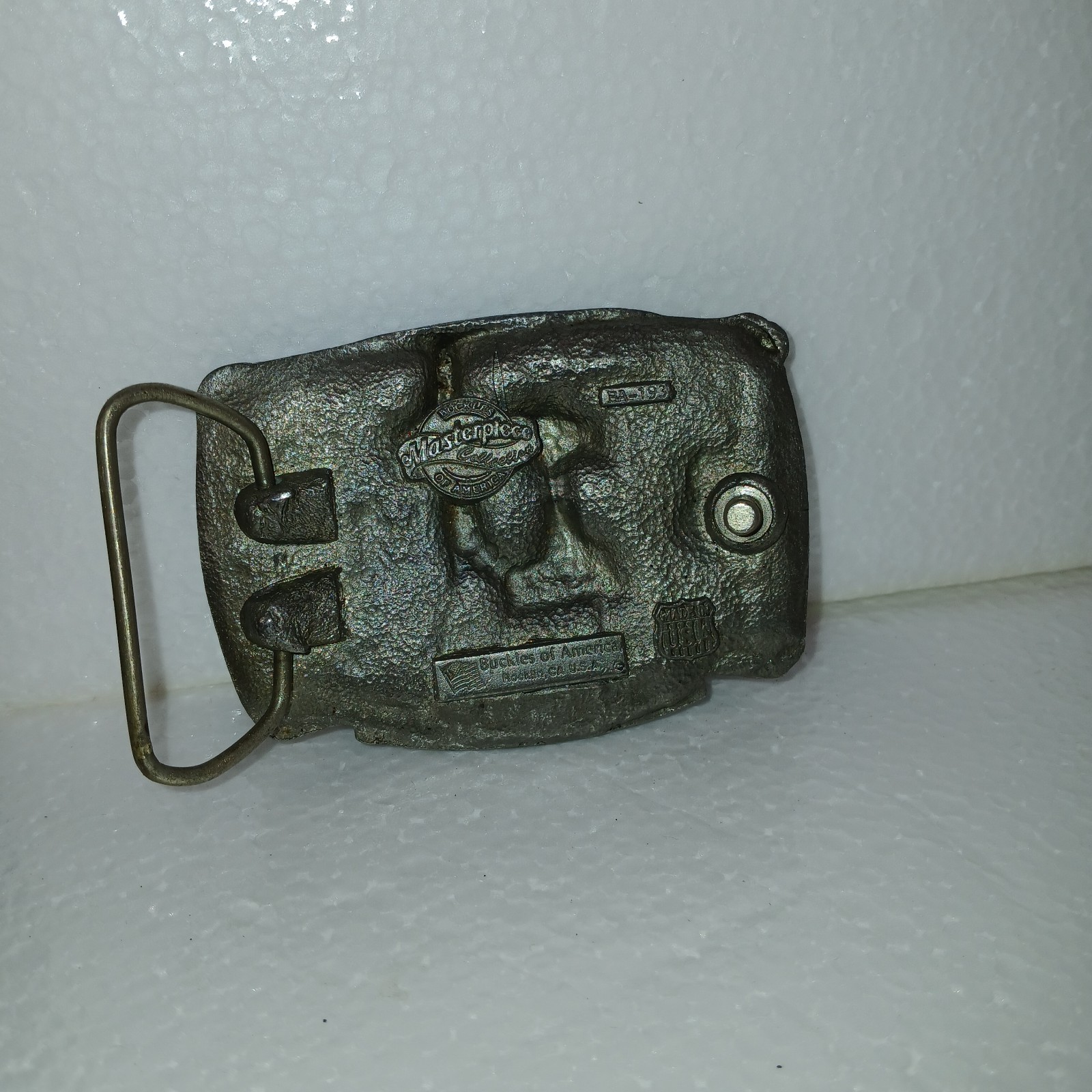Vintage Buckles of America Masterpiece Western Dancing Belt Buckle USA Cowboy