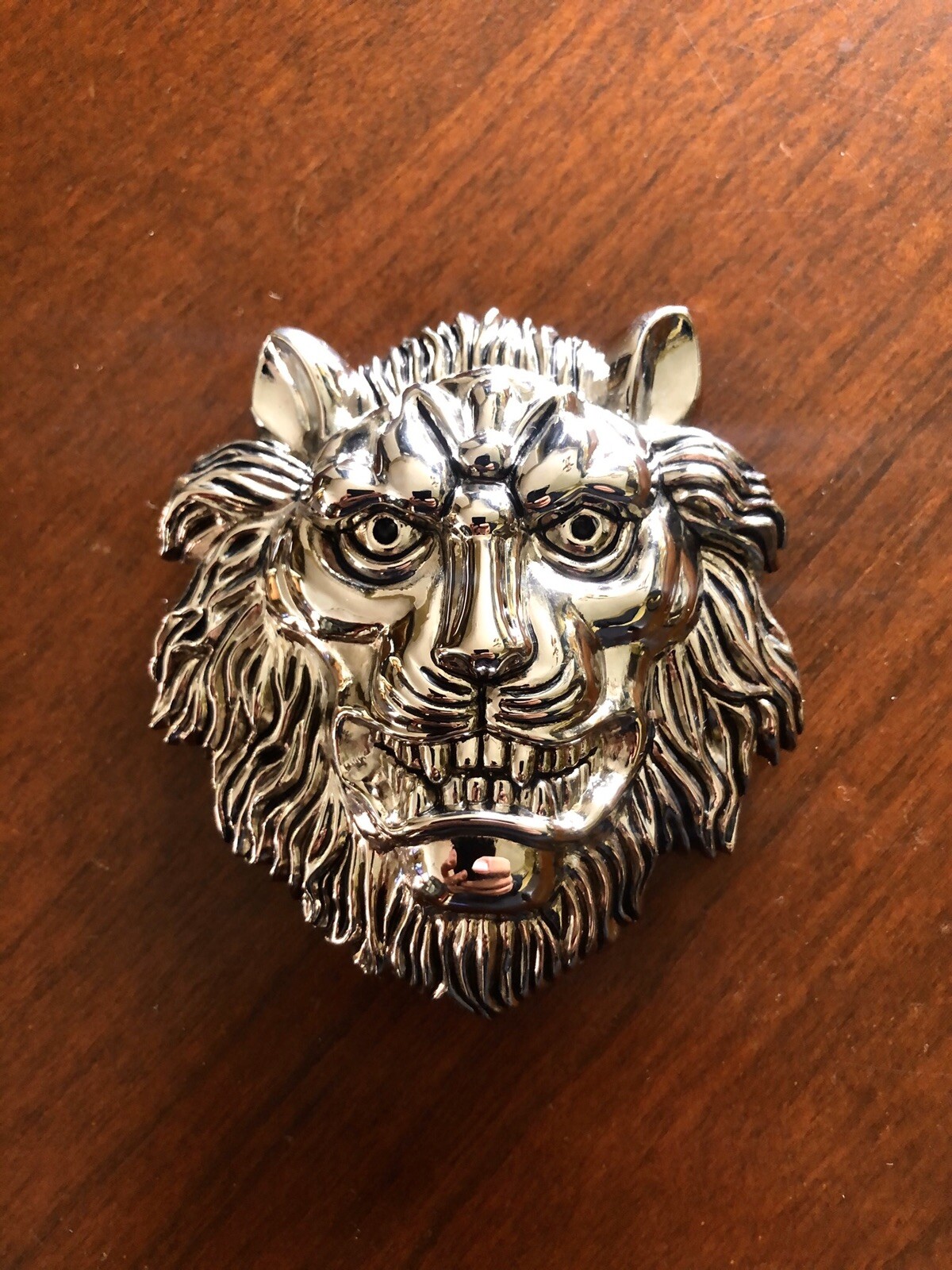 3D Roman Fountain Lion Head Face Animal Metal Unisex Men’s Belt Buckle