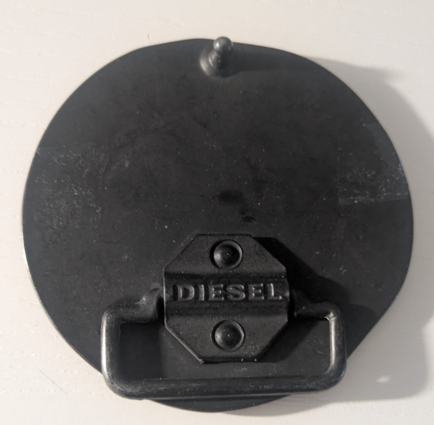 Vintage 90s Only The Brave Industry Diesel Belt Buckle Y2K Diameter 9cm