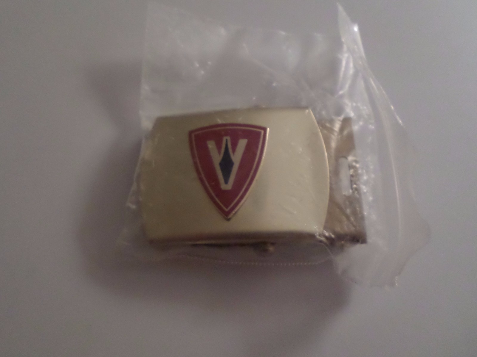 U.S MILITARY 5th MARINE CORPS SOLID BRASS BELT BUCKLE MADE IN THE U.S.A