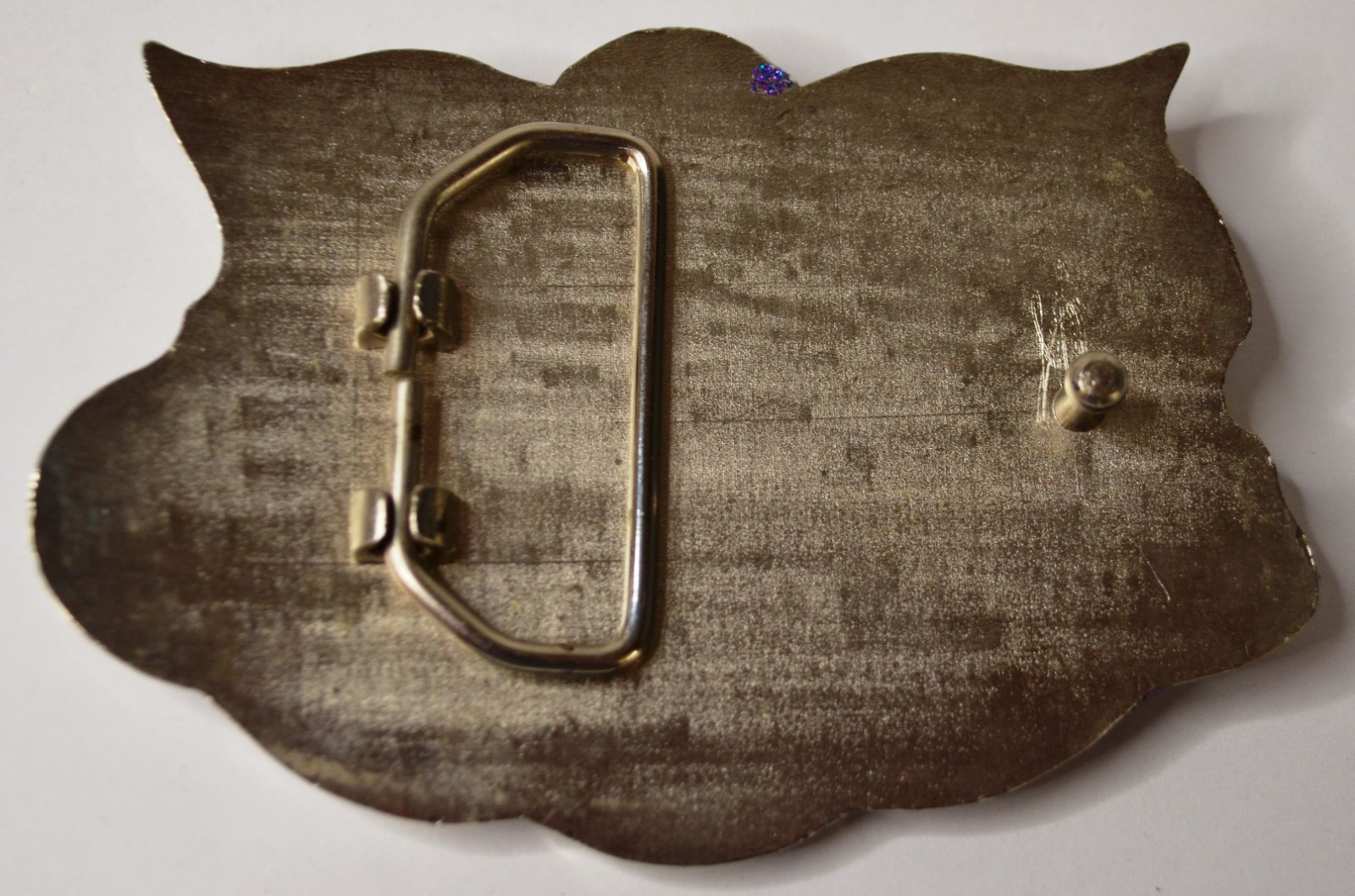 TEXAS LONE STAR BULL HORNS METAL BELT BUCKLE